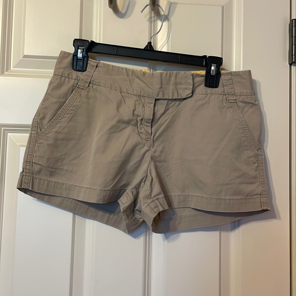 J Crew, size 6, khaki chino shorts